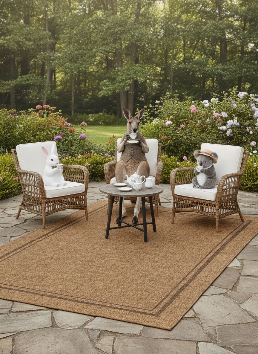 Himalaya Bordo Brown Indoor Outdoor Flatweave Rug – Treasures of Turkey