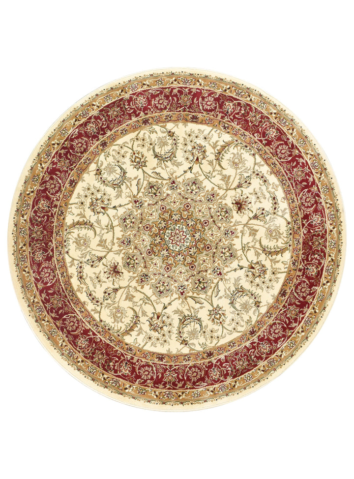 Alice Round 15 Cream Red | Treasures of Turkey