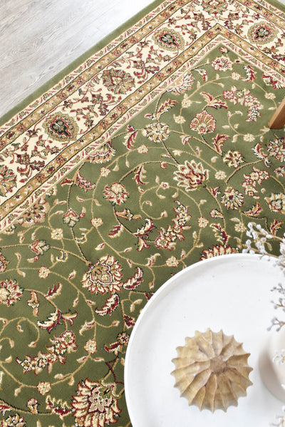 Alice Green Rug | Treasures of Turkey