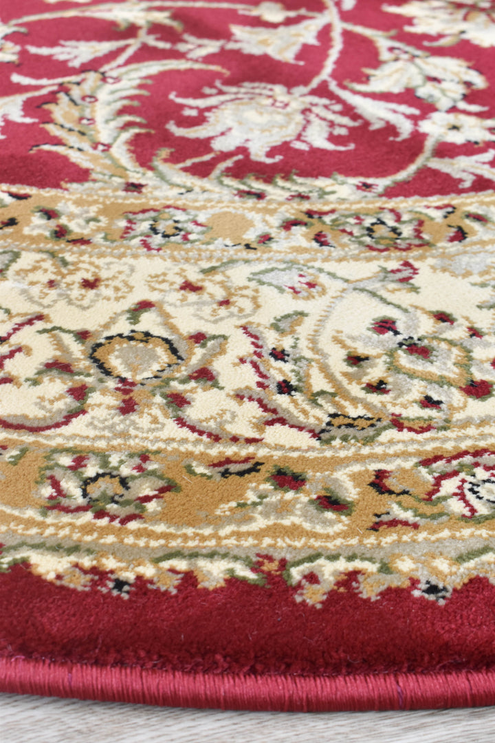 Alice Round Red Rug | Treasures of Turkey