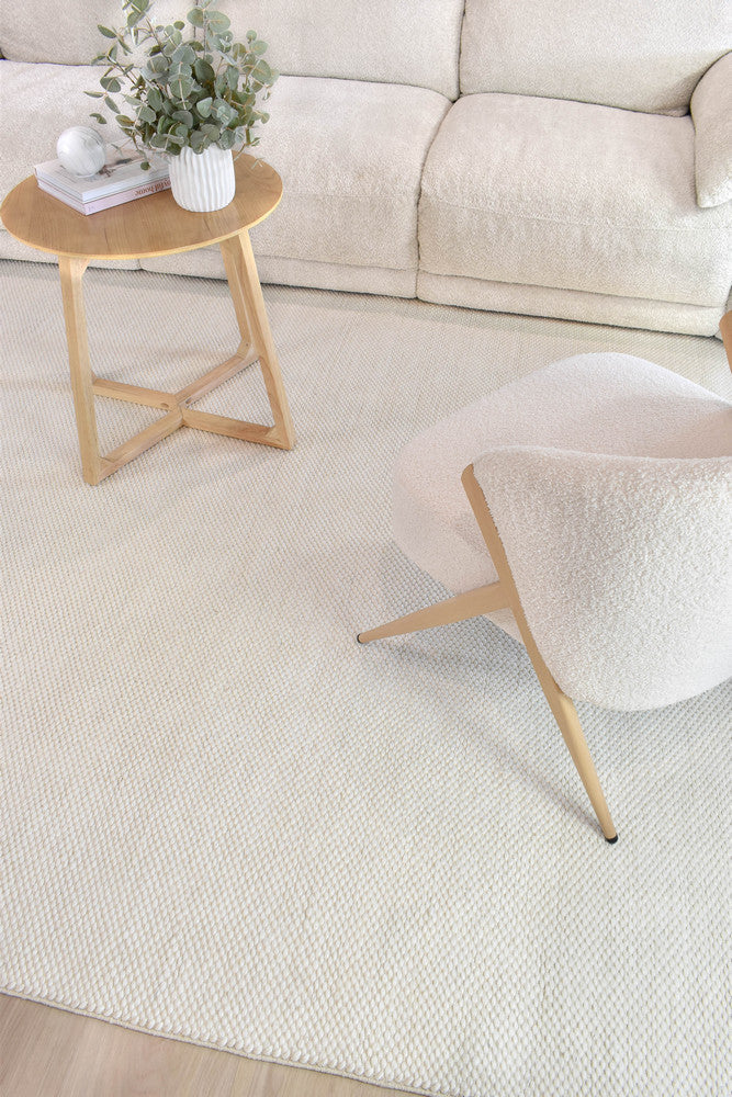 Allure Cloud Silk Wool Rug - Turkish-inspired textured rug from Treasures of Turkey