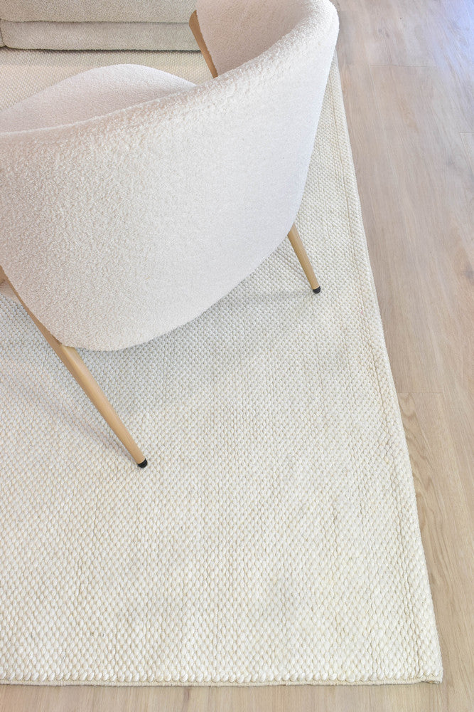 Allure Cloud Silk Wool Rug - Turkish-inspired textured rug from Treasures of Turkey