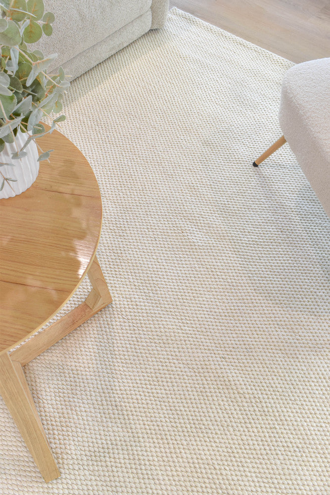 Allure Cloud Silk Wool Rug - Turkish-inspired textured rug from Treasures of Turkey