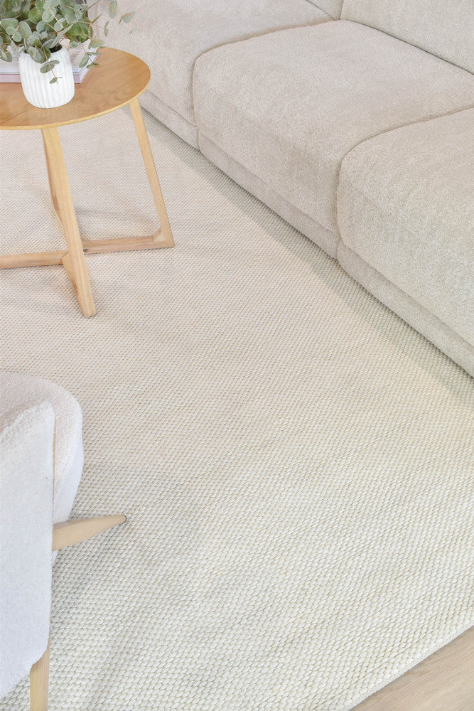 Allure Cloud Silk Wool Rug - Turkish-inspired textured rug from Treasures of Turkey
