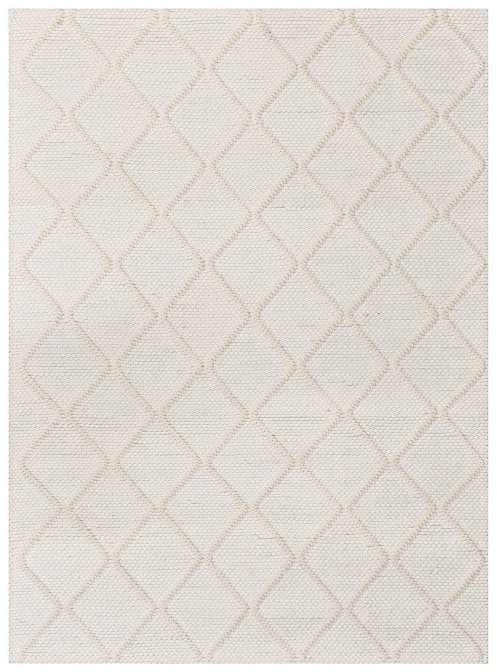 Allure Diamond Frost Wool Rug - Turkish-inspired textured rug from Treasures of Turkey