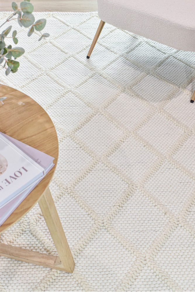 Allure Diamond Frost Handmade Wool Rug – Treasures of Turkey
