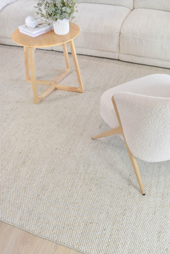 Allure Earth Linen Wool Rug - Turkish-inspired textured rug from Treasures of Turkey