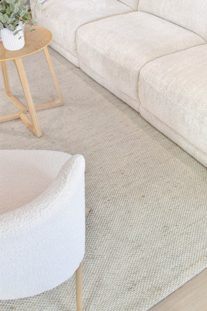 Allure Earth Linen Wool Rug - Turkish-inspired textured rug from Treasures of Turkey