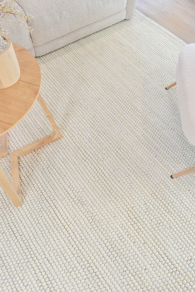 Allure Ivory Tusk Handmade Loop Pile Wool Rug – Treasures of Turkey