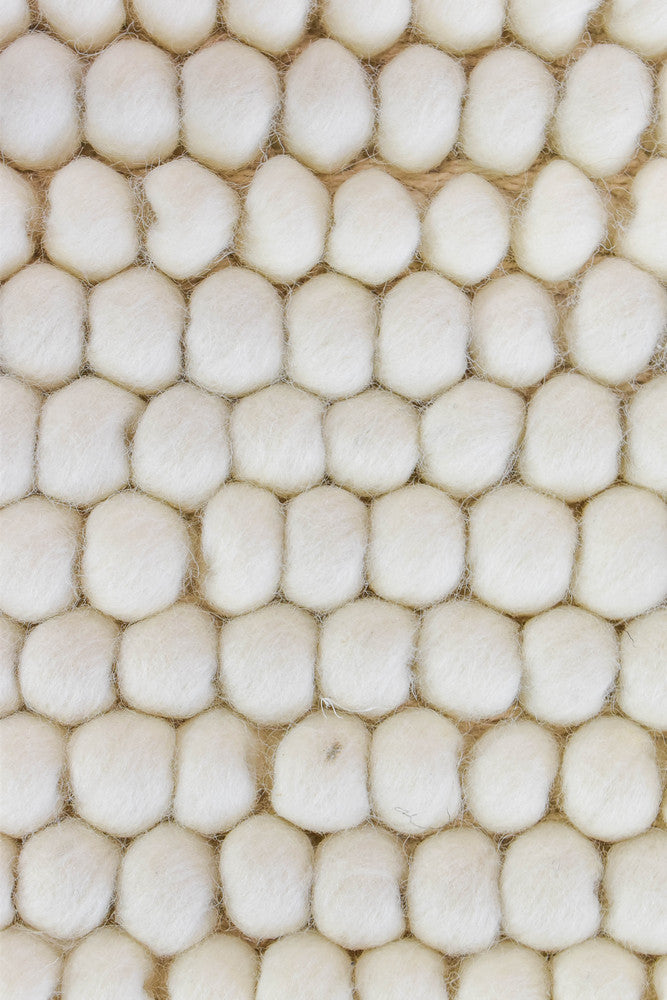 Allure Ivory Tusk Wool Rug - Turkish-inspired textured rug from Treasures of Turkey