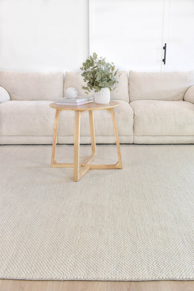 Allure Pearl Wool Rug - Turkish-inspired textured rug from Treasures of Turkey
