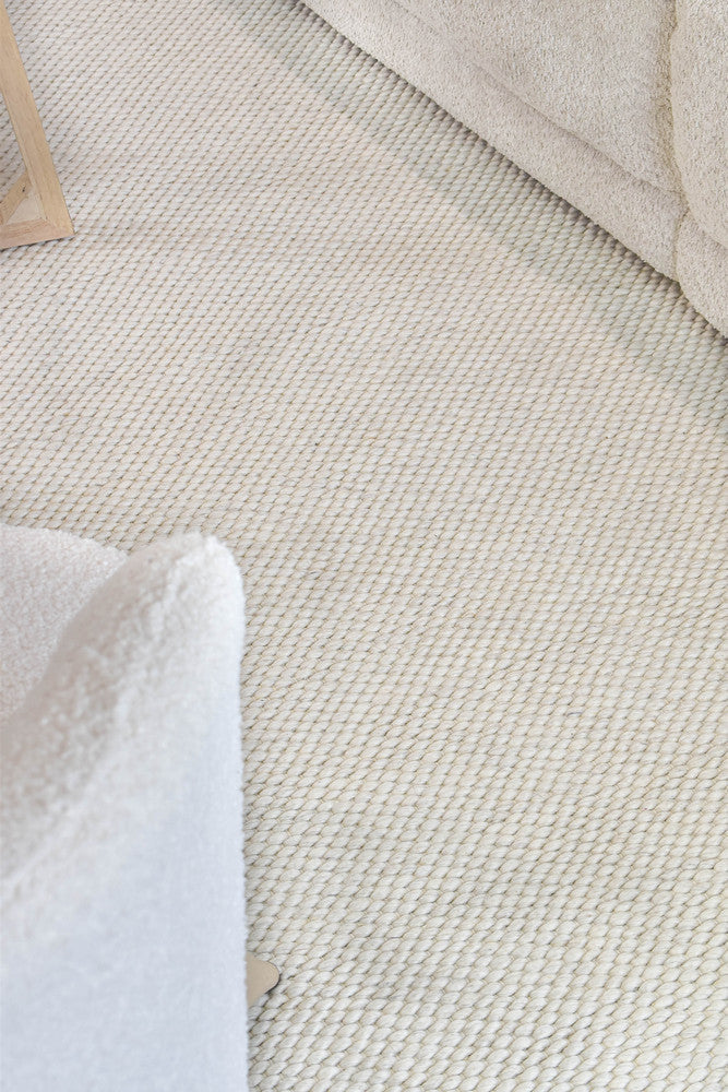 Allure Pearl Wool Rug - Turkish-inspired textured rug from Treasures of Turkey