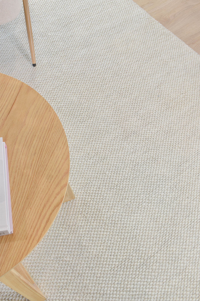 Allure Pearl Wool Rug - Turkish-inspired textured rug from Treasures of Turkey