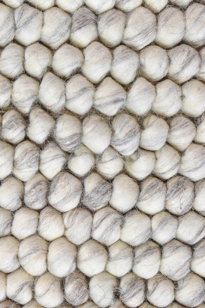 Allure Silver Mist Wool Rug - Turkish-inspired textured rug from Treasures of Turkey