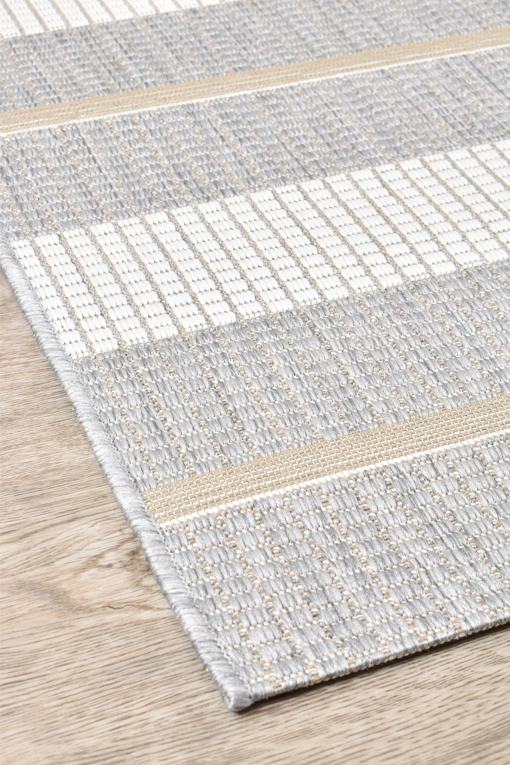 Eva Grey Cream Indoor Outdoor Flatweave Rug – Treasures of Turkey Australia