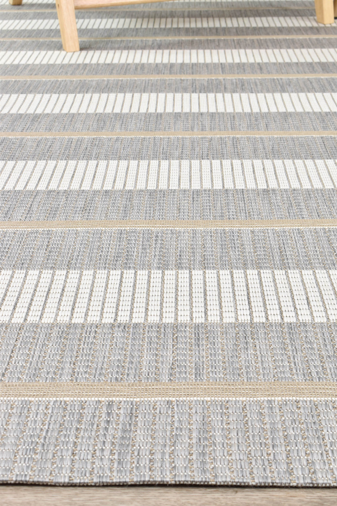 Eva Grey Cream Indoor Outdoor Flatweave Rug – Treasures of Turkey Australia