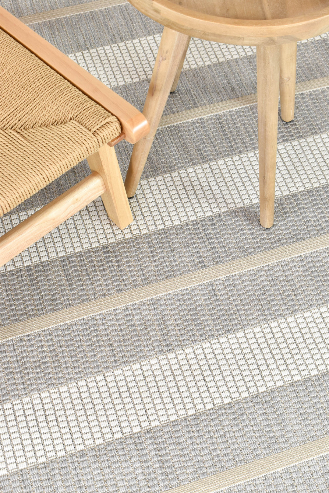 Eva Grey Cream Indoor Outdoor Flatweave Rug – Treasures of Turkey Australia