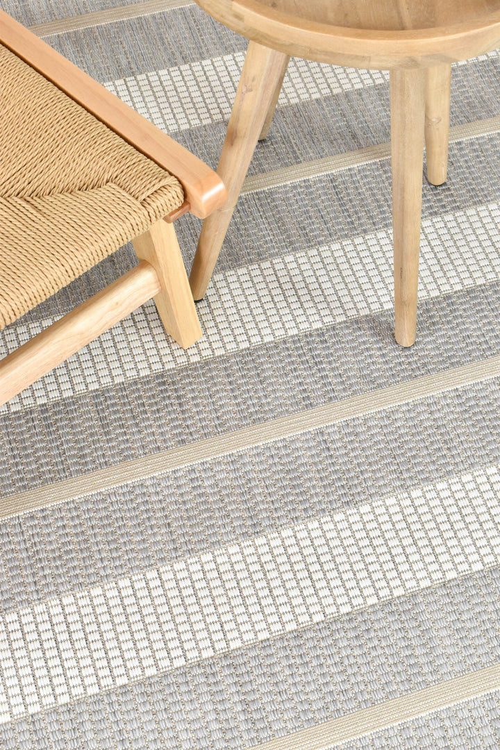 Eva Grey Cream Indoor Outdoor Flatweave Rug – Treasures of Turkey Australia