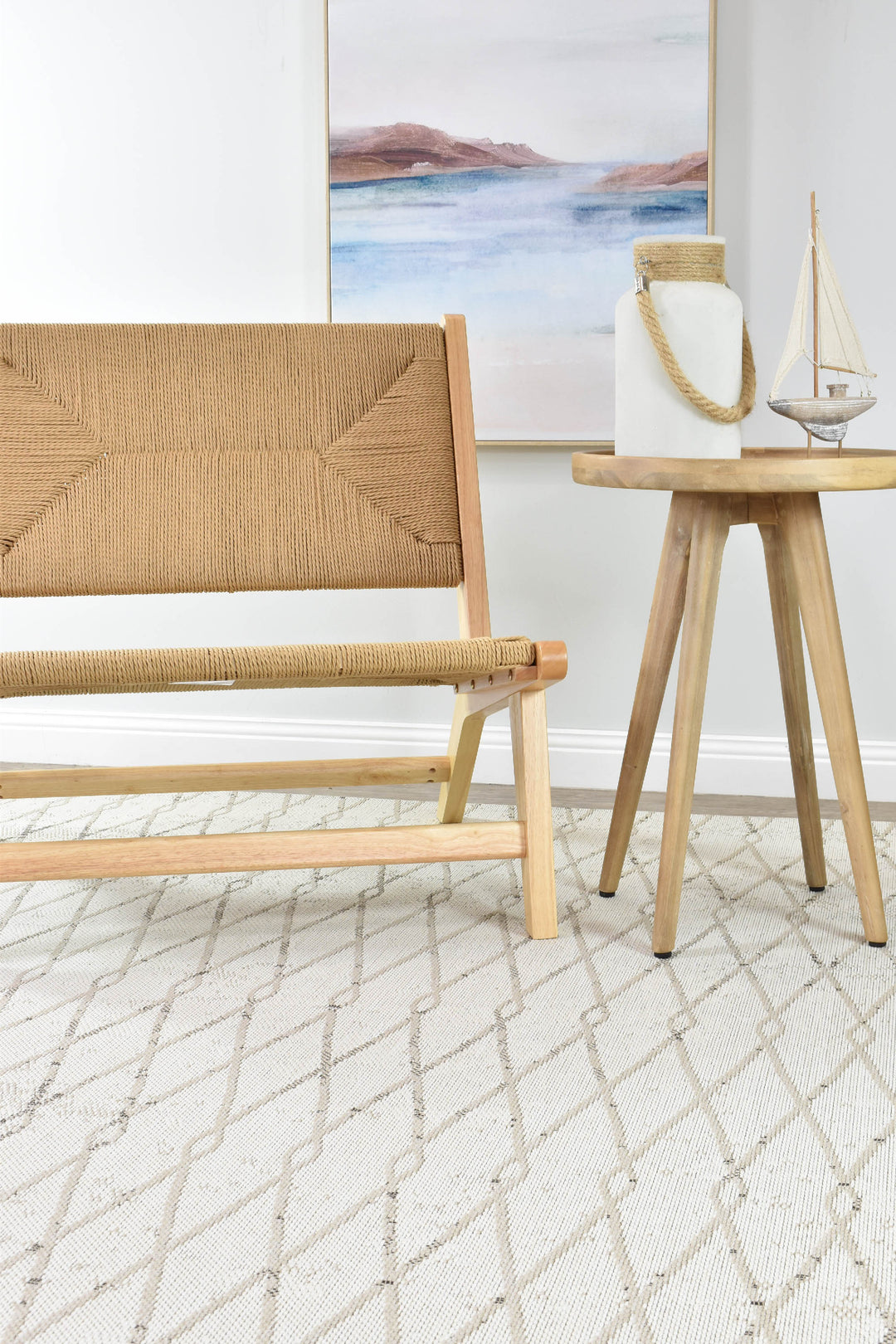 Eva Cream Beige Indoor Outdoor Flatweave Rug – Treasures of Turkey Australia