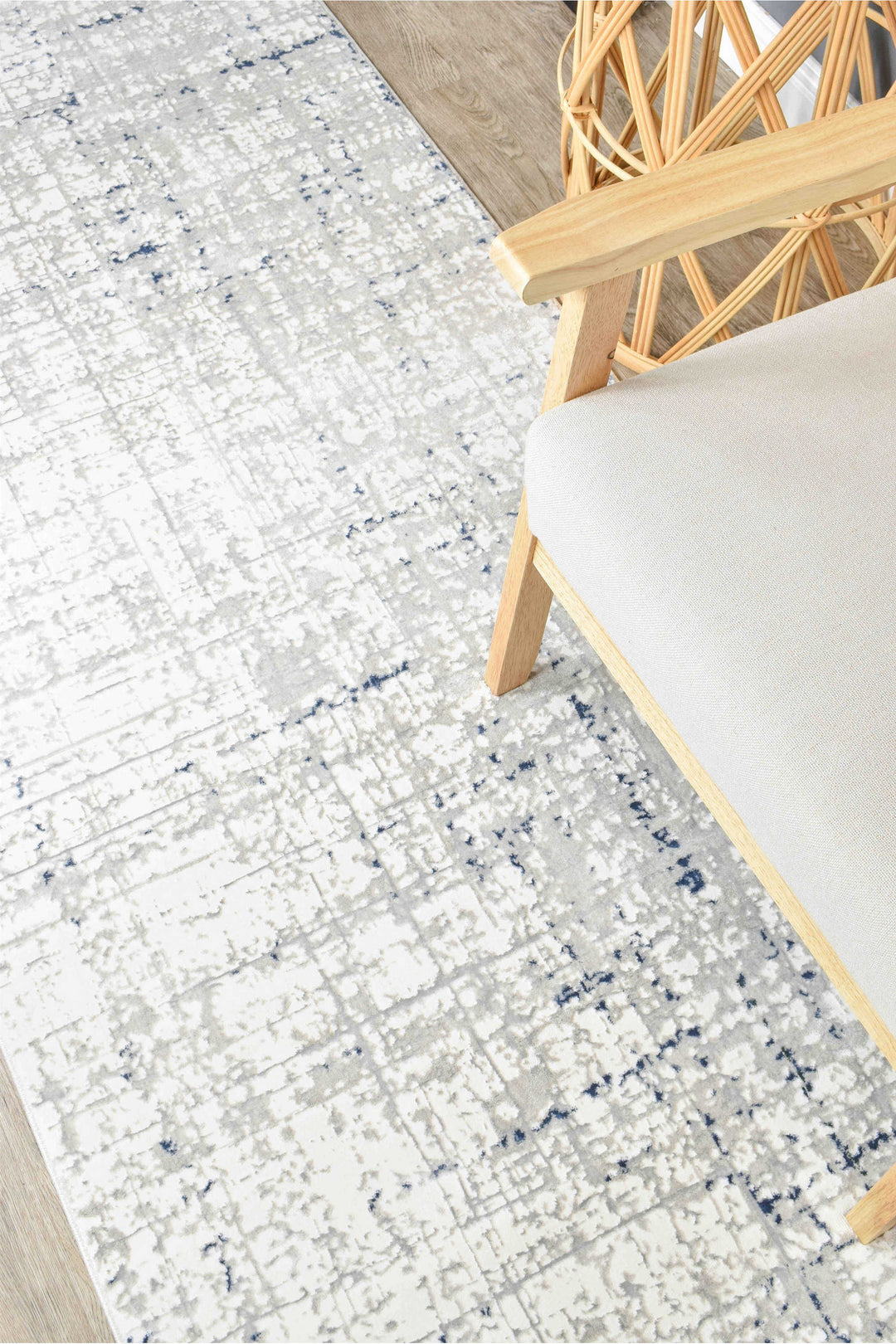 Harmonia Tiger White Rug - Turkish-inspired modern rug from Treasures of Turkey