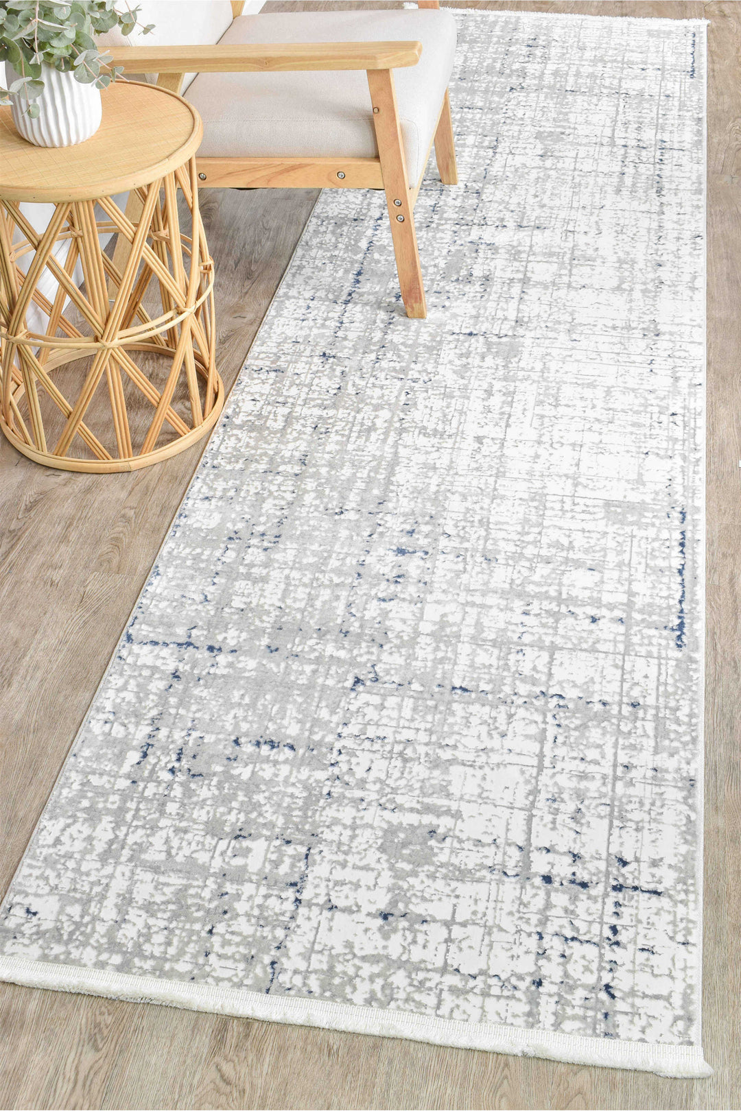 Harmonia Tiger White Rug - Turkish-inspired modern rug from Treasures of Turkey