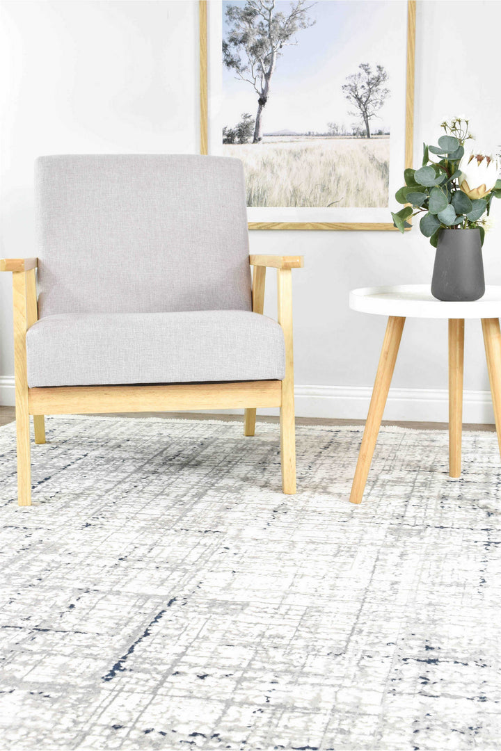 Harmonia Tiger White Rug - Turkish-inspired modern rug from Treasures of Turkey