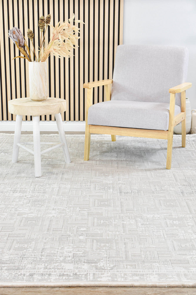Eden Silk Touch Charcoal Cream Modern Rug - Turkish-inspired modern rug from Treasures of Turkey