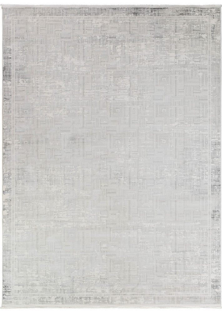 Eden Silk Touch Charcoal Cream Modern Rug – Treasures of Turkey