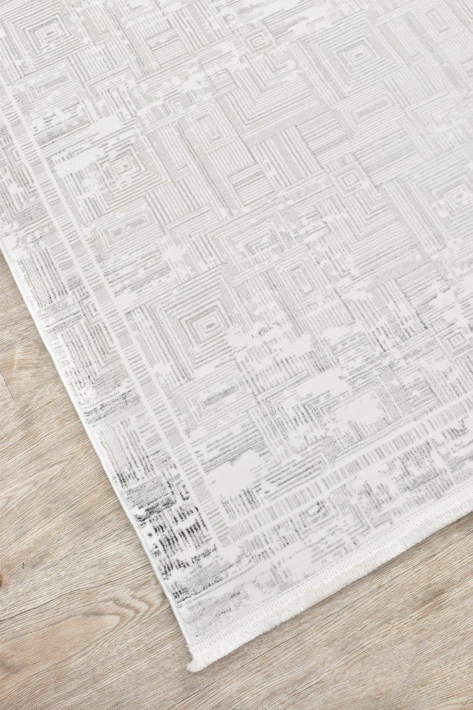 Eden Silk Touch Charcoal Cream Modern Rug - Turkish-inspired modern rug from Treasures of Turkey