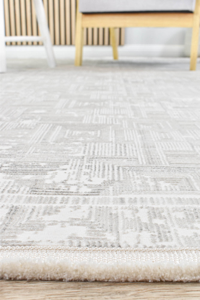 Eden Silk Touch Charcoal Cream Modern Rug - Turkish-inspired modern rug from Treasures of Turkey