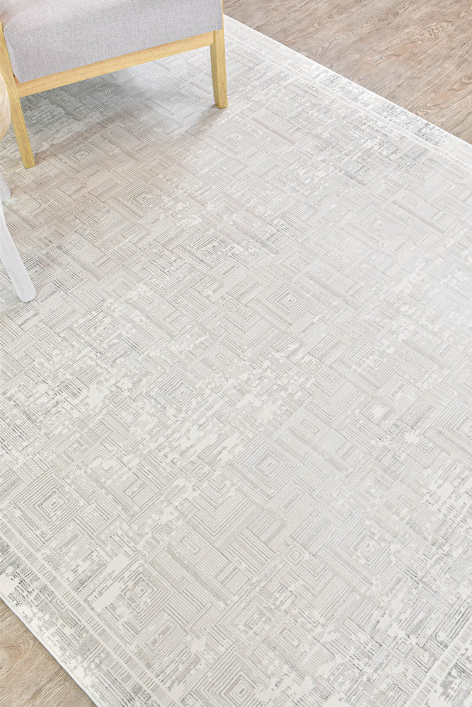Eden Silk Touch Charcoal Cream Modern Rug - Turkish-inspired modern rug from Treasures of Turkey