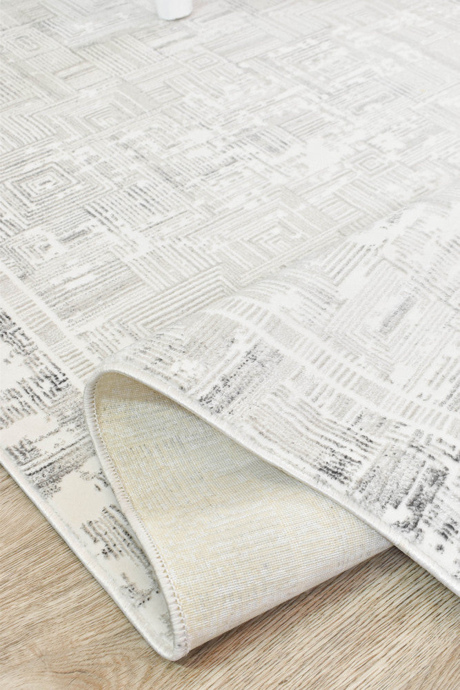 Eden Silk Touch Charcoal Cream Modern Rug - Turkish-inspired modern rug from Treasures of Turkey