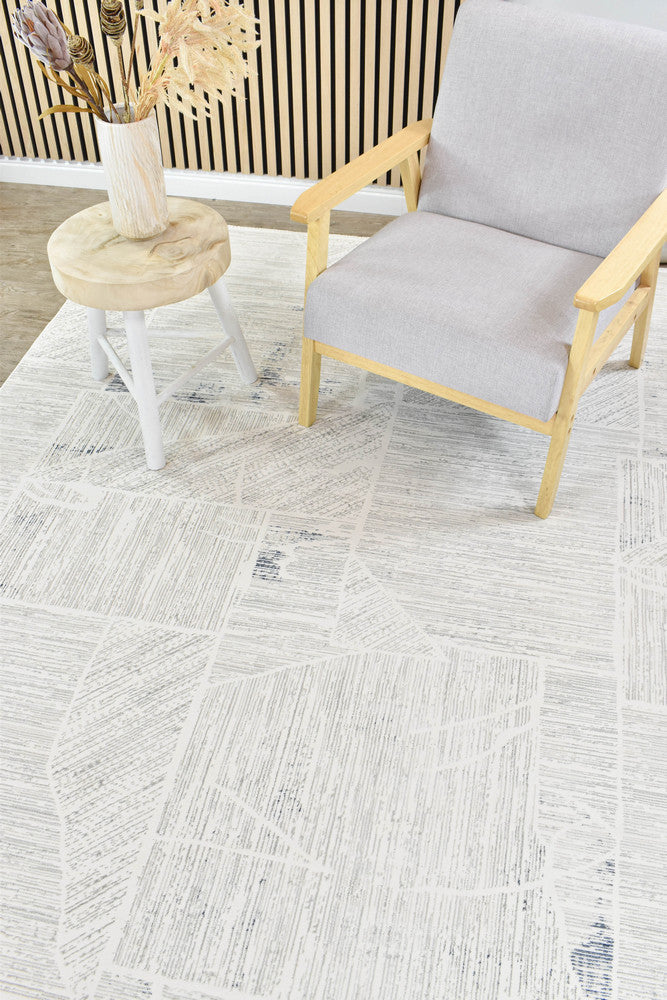 Eden Silk Touch Blue Cream Modern Rug - Turkish-inspired modern rug from Treasures of Turkey