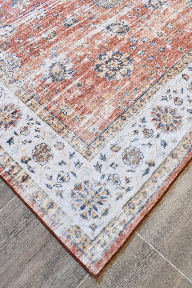 Novaro Auburn Clay Traditional Rug - Turkish-inspired modern rug from Treasures of Turkey
