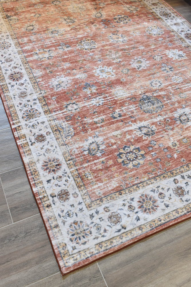 Novaro Auburn Clay Traditional Rug - Turkish-inspired modern rug from Treasures of Turkey
