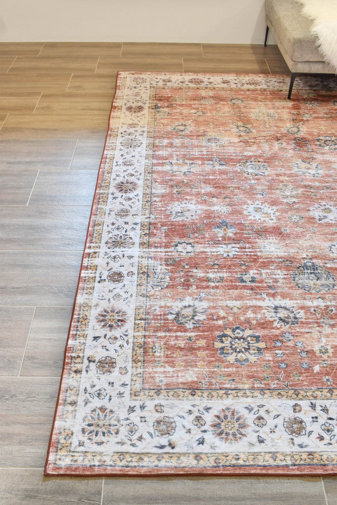 Novaro Auburn Clay Traditional Rug - Turkish-inspired modern rug from Treasures of Turkey
