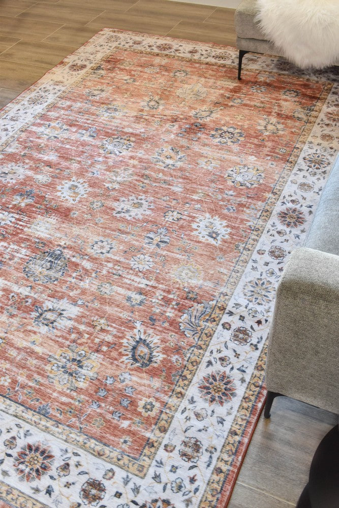 Novaro Auburn Clay Traditional Rug – Treasures of Turkey