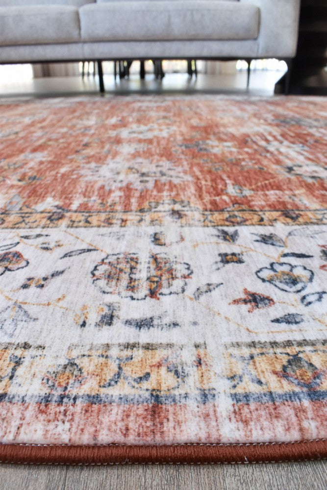 Novaro Auburn Clay Traditional Rug - Turkish-inspired modern rug from Treasures of Turkey