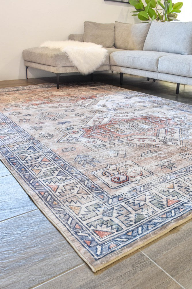 Novaro Orchid Bloom Traditional Rug - Turkish-inspired modern rug from Treasures of Turkey