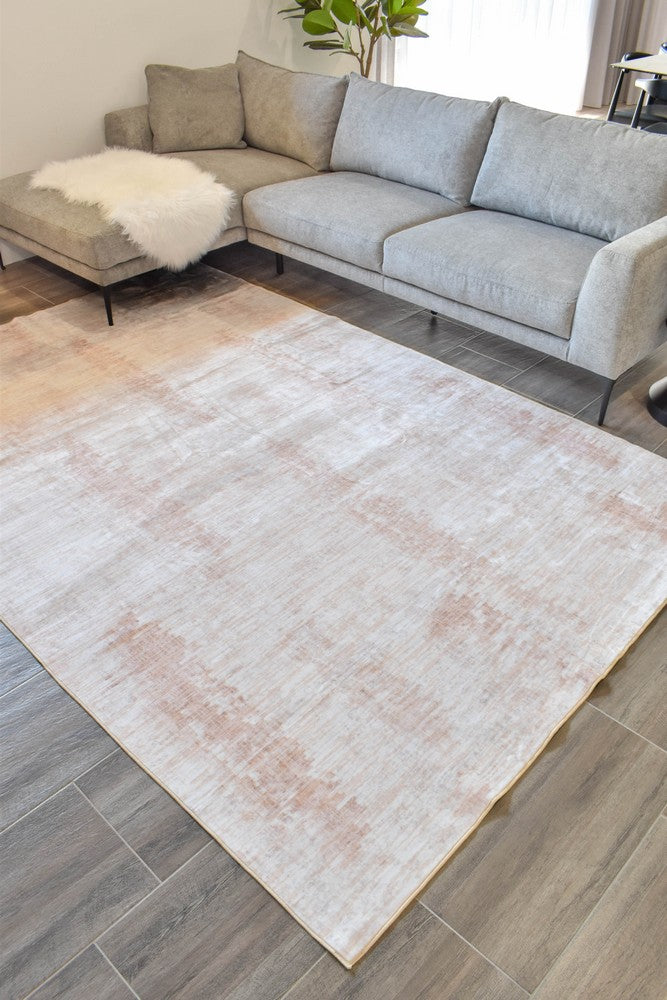 Novaro Sand Silk Traditional Rug - Turkish-inspired modern rug from Treasures of Turkey