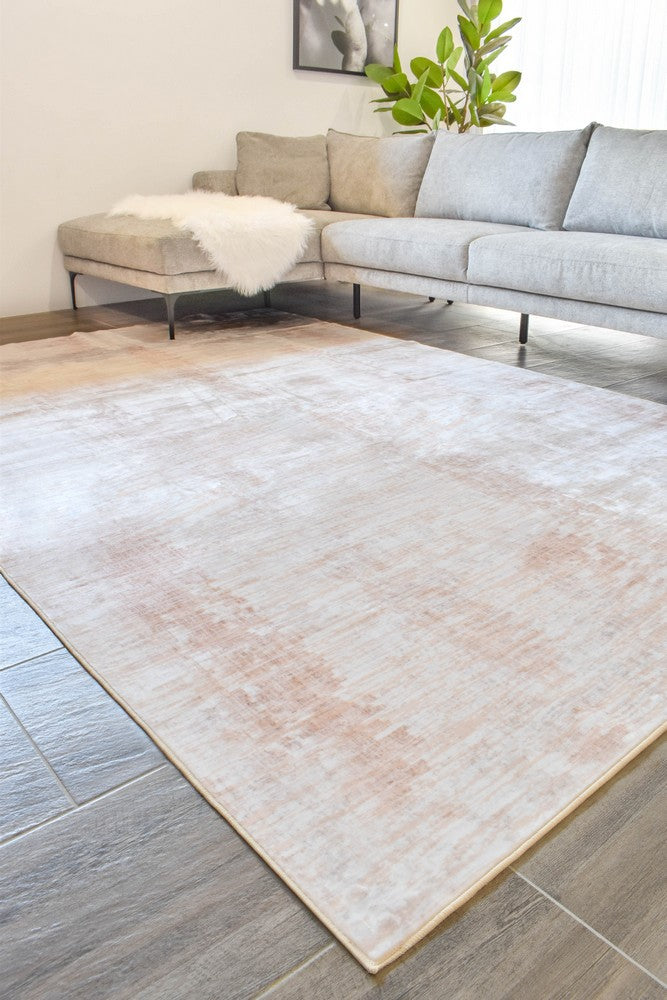 Novaro Sand Silk Traditional Rug - Turkish-inspired modern rug from Treasures of Turkey
