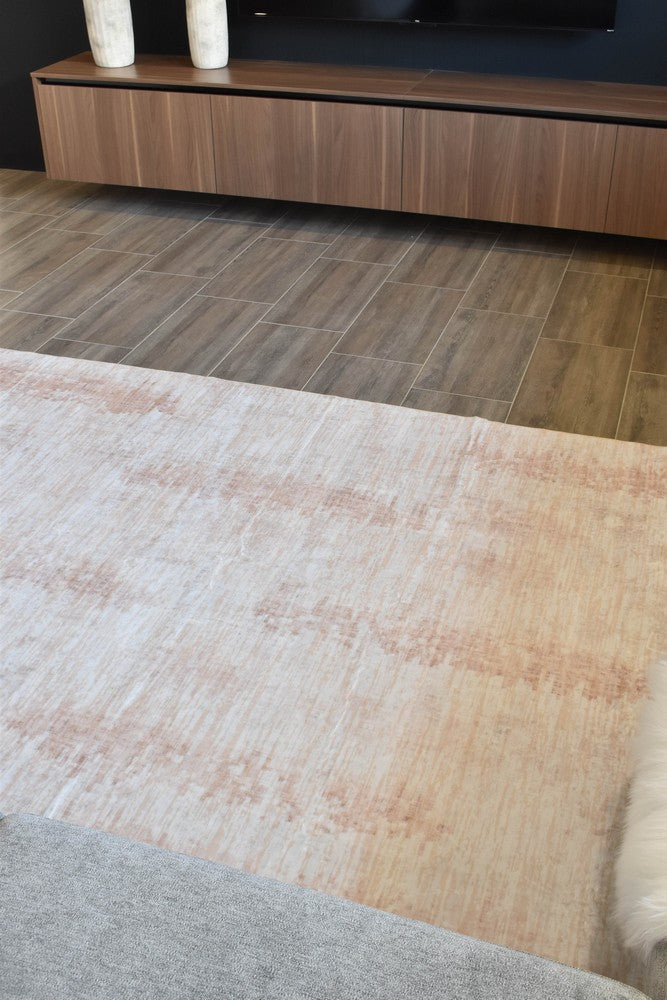 Novaro Sand Silk Traditional Rug - Turkish-inspired modern rug from Treasures of Turkey