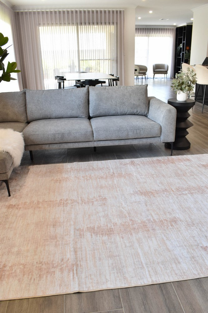 Novaro Sand Silk Traditional Rug - Turkish-inspired modern rug from Treasures of Turkey