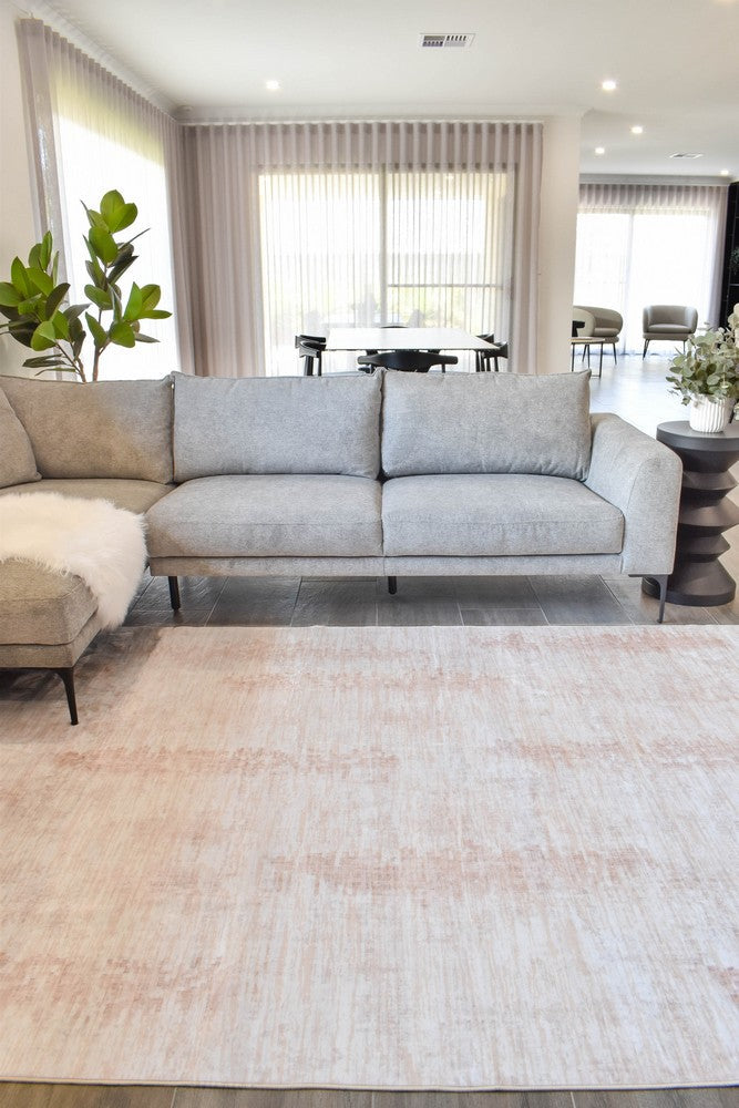Novaro Sand Silk Traditional Rug - Turkish-inspired modern rug from Treasures of Turkey