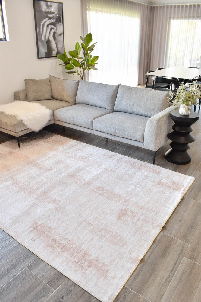 Novaro Sand Silk Traditional Rug - Turkish-inspired modern rug from Treasures of Turkey