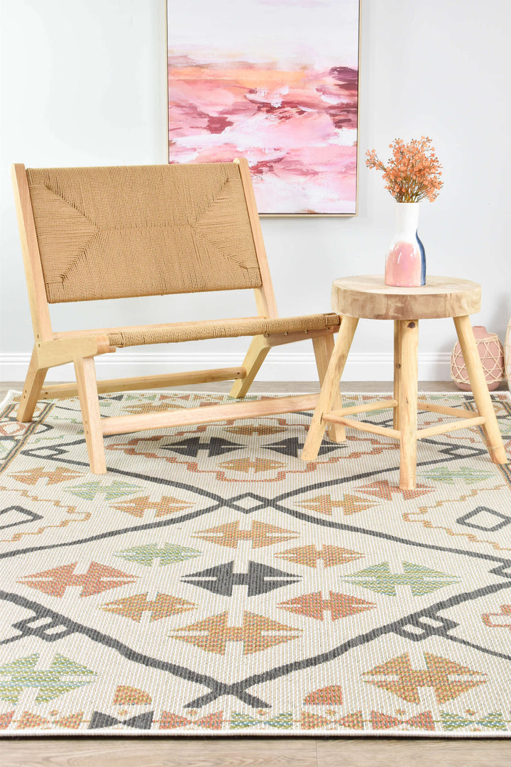 Aurora Tenochca Aztec Multi-Colour Terracotta Indoor Outdoor Rug – Treasures of Turkey Australia