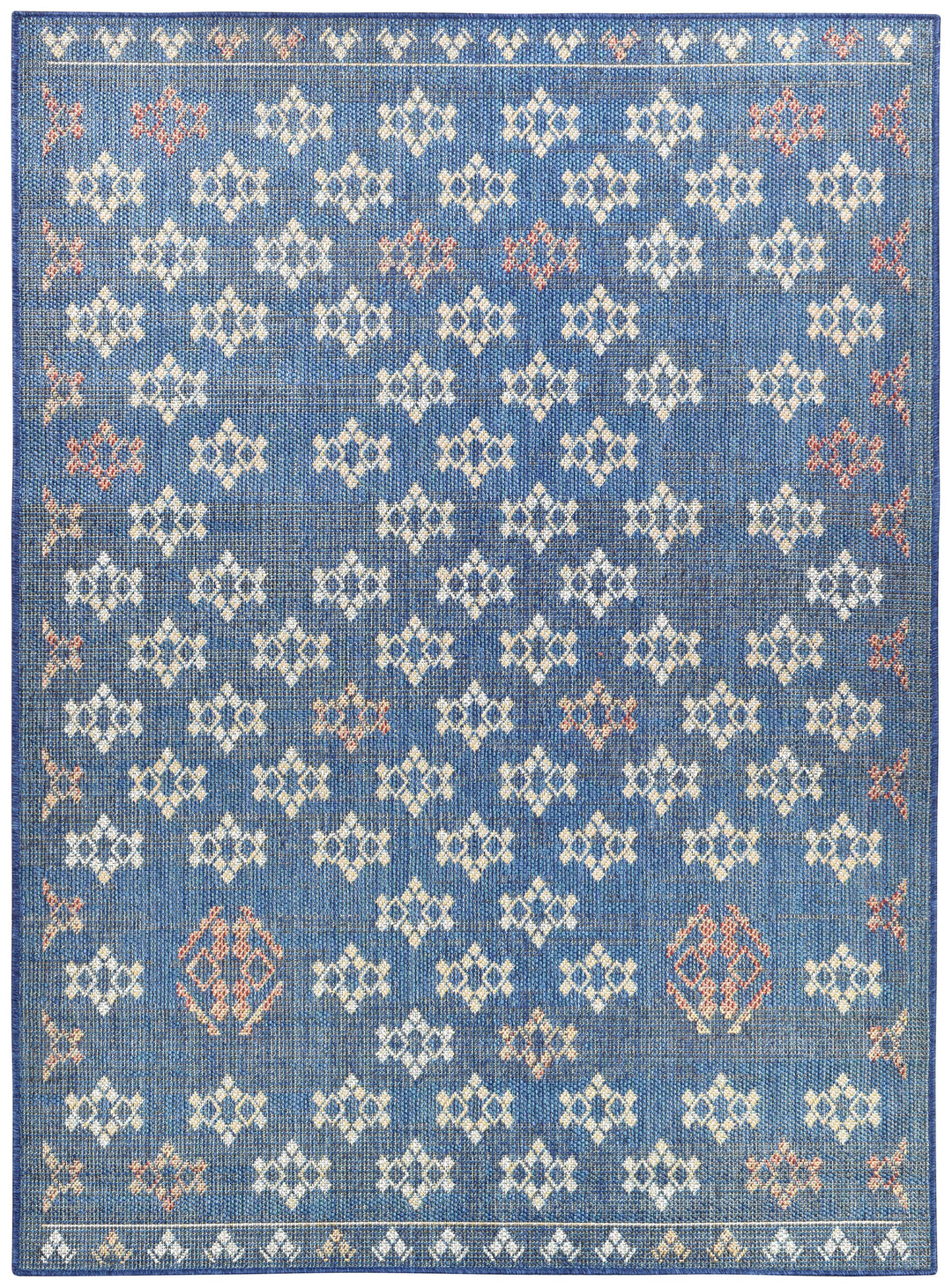 Montana Sapphire Rug - Turkish-inspired indoor/outdoor rug from Treasures of Turkey