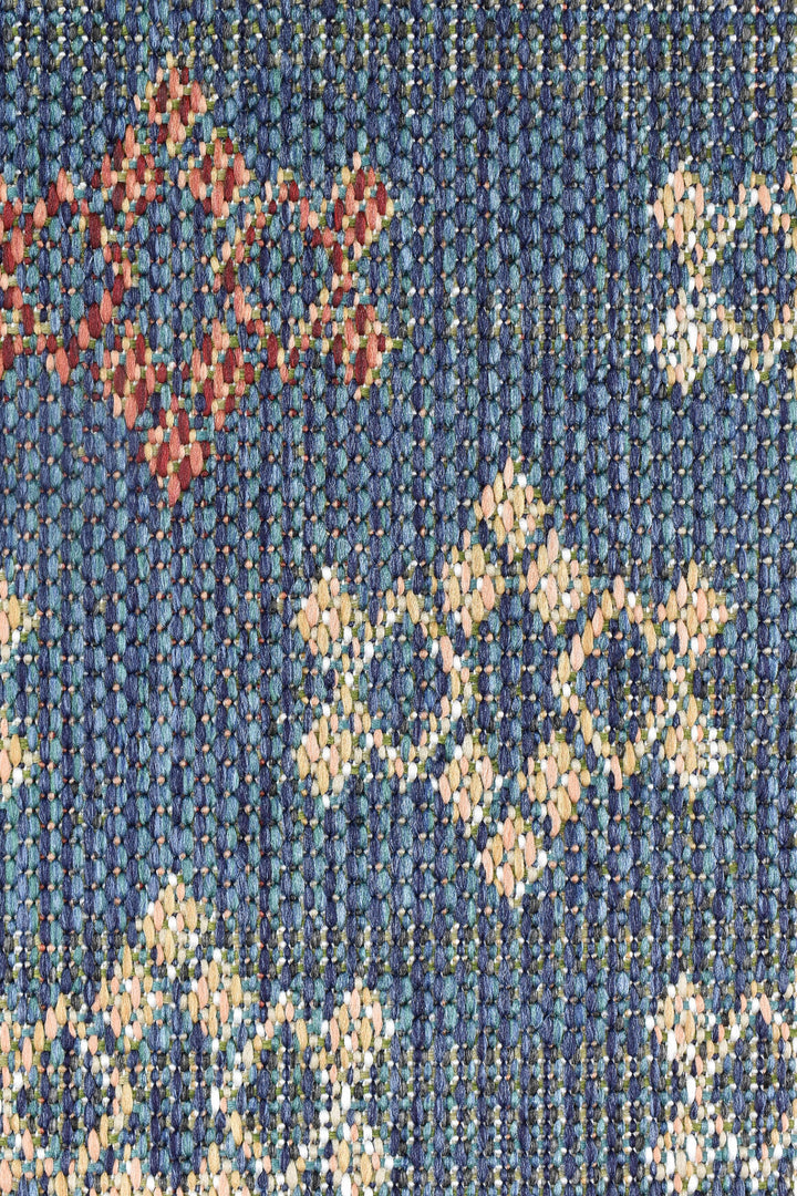 Montana Sapphire Rug - Turkish-inspired indoor/outdoor rug from Treasures of Turkey