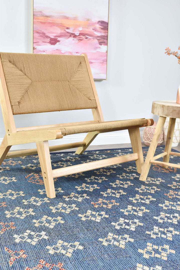 Montana Sapphire Rug - Turkish-inspired indoor/outdoor rug from Treasures of Turkey