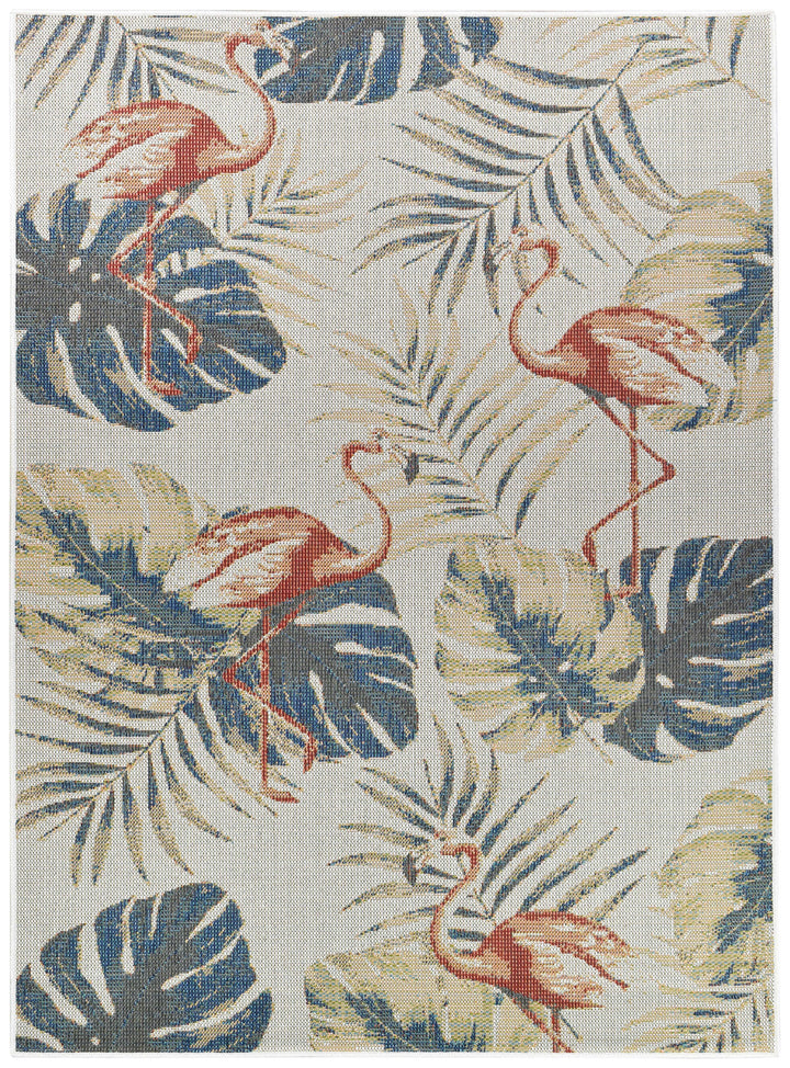 Montana Flamingo Rug - Turkish-inspired indoor/outdoor rug from Treasures of Turkey